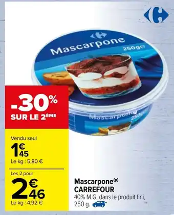 Carrefour Mascarpone Carrefour offre