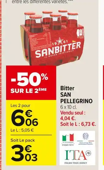San pellegrino bitter