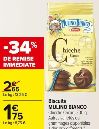 Carrefour Market Mulino bianco biscuits offre