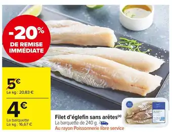 Carrefour Market Filet d’églefin sans arêtes offre