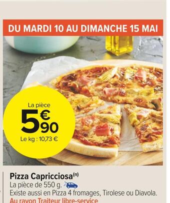 Carrefour Market Pizza capricciosa offre