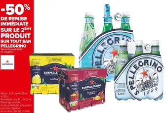 Carrefour Market San pellegrino bon plan sur tout san pellegrino offre