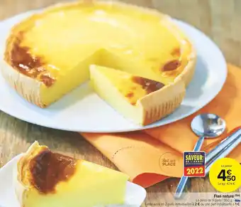 Carrefour Market Flan nature offre