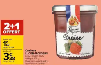 Carrefour Market Lucien georgelin confiture offre