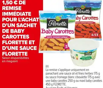 Carrefour Market Florette bon plan sur les produits de la marque florette offre