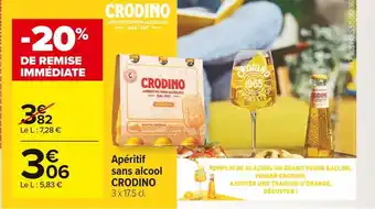 Carrefour Market Crodino apéritif sans alcool offre