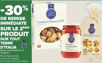 Carrefour Market Terre d’italia bon plan sur tout terre d’italia offre