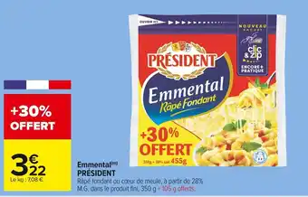 Carrefour Market Président emmental offre