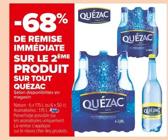 Carrefour Market Quézac bon plan sur toute la gamme quézac offre