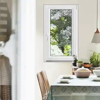 Brico Dépôt Goodhome fenêtre pvc blanc oscillo-battante 1 vantail gauche h.105 x l.60 cm offre
