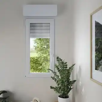 Brico Dépôt Goodhome fenêtre pvc blanc oscillo-battante 1 vantail gauche + volet roulant h.75 x l.40 cm offre