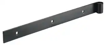 Afbat penture droite bout carré en acier traité - noir - l. 100 cm
