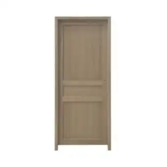 Brico Dépôt Bloc-porte "ordesa" 3 panneaux plaqué chêne gauche - 83 cm offre