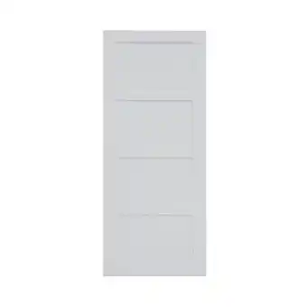 Brico Dépôt Porte coulissante "connemara" blanche pleine offre