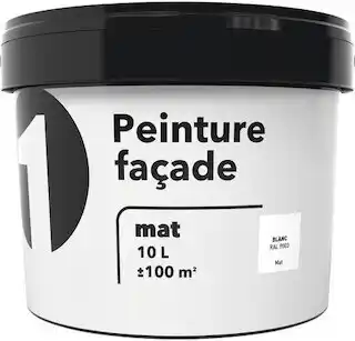Brico Dépôt Peinture extérieur façade 10 l blanc mat offre