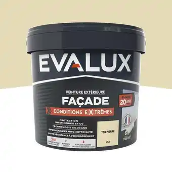 Brico Dépôt Evalux peinture façade extrême 5 l ton pierre mat offre