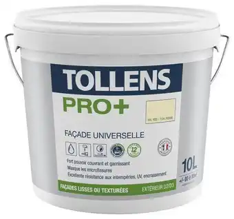 Brico Dépôt Tollens peinture façade ton pierre mat tollens pro 10l offre