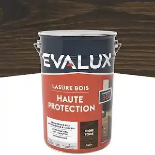 Brico Dépôt Evalux lasure chêne foncé 5 l satin offre
