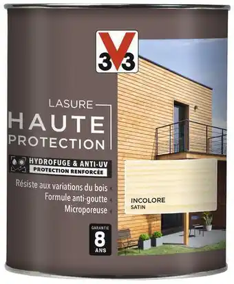 V33 lasure incolore satinée 0,75 l