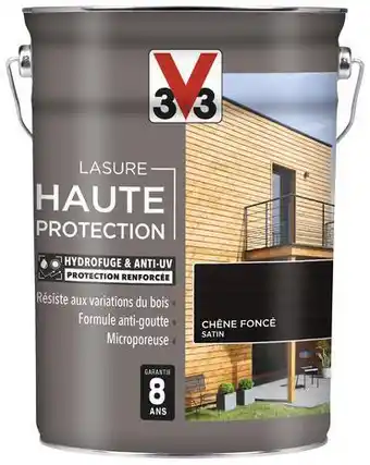Brico Dépôt V33 lasure ton chêne foncé satinée 5 l offre