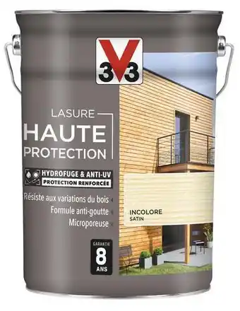 V33 lasure incolore satinée 5 l