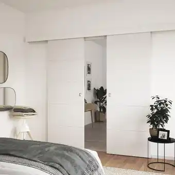 Brico Dépôt Porte coulissante prépeinte slot l. 83 cm offre