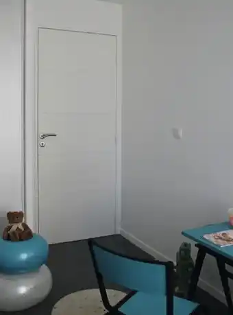 Brico Dépôt Porte coul. slot prépeint 93 x l. 93 cm offre