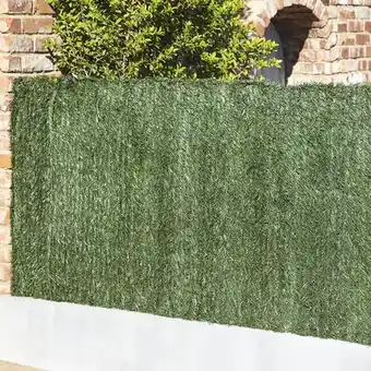 Brico Dépôt Blooma haie artificielle 3 couleurs vert/marron - h. 1 m x l. 3 m offre