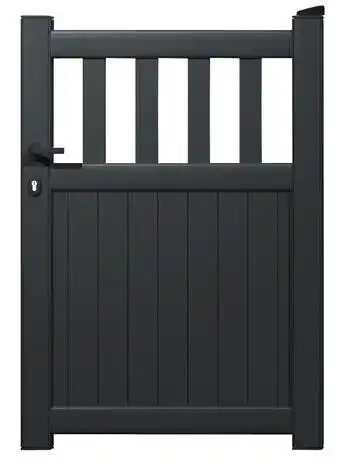 Brico Dépôt Portillon aluminium gris anthracite "lugo" - l. 1 x h. 1,40 m offre