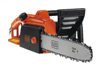 Brico Dépôt Black + decker tronçonneuse filaire 1800 w + 1 guide 35 cm, 1 chaine chromée anti rebond - cs1835-qs offre