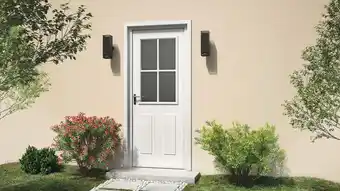 Brico Dépôt Porte d'entrée métal "aconcagua" h. 215 x l. 90 cm droite offre