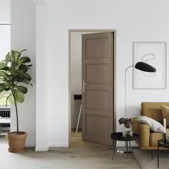 Brico Dépôt Goodhome bloc-porte "connemara" chêne gauche - 83 cm offre