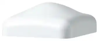 Brico Dépôt Chapeau pvc blanc pour poteau - l. 80 mm x h. 25 mm x ép. 1,3 mm offre