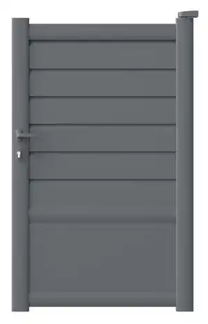 Brico Dépôt Portillon aluminium "cortes" gris - l. 1 m offre