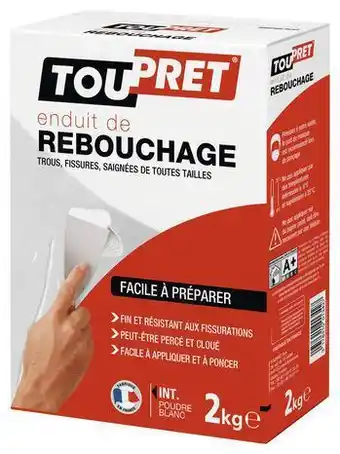 Brico Dépôt Toupret enduit de rebouchage en poudre 2 kg offre