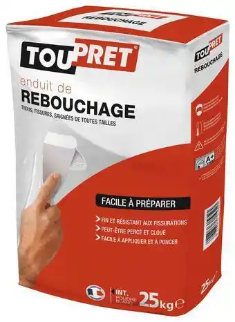 Brico Dépôt Toupret enduit de rebouchage en poudre 25 kg offre