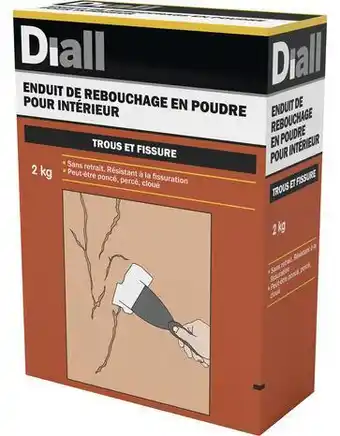 Brico Dépôt Diall enduit de rebouchage en poudre 2 kg offre