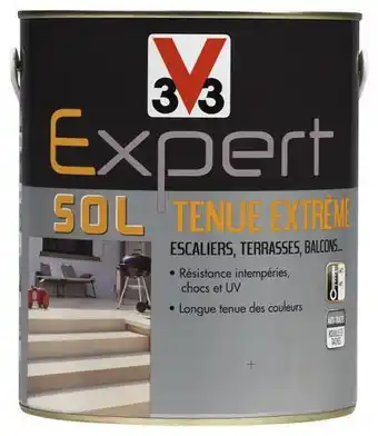 Brico Dépôt V33 peinture pour sol tenue extrême galet 2,5 l offre