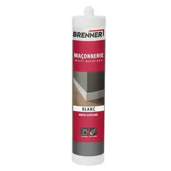 Brico Dépôt Brenner mastic acrylique multisurface blanc 280 ml offre