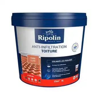 Brico Dépôt Ripolin anti-infiltration "ripolin" - terre cuit - 4l offre
