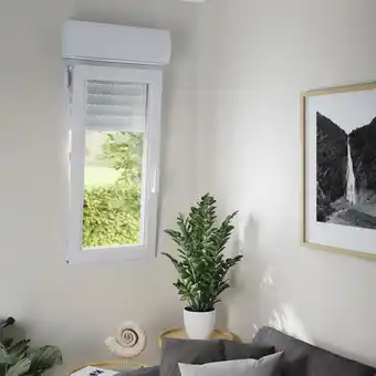 Brico Dépôt Goodhome fenêtre pvc blanc oscillo-battante 1 vantail gauche + volet roulant h.75 x l.60 cm offre