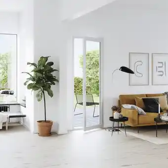 Goodhome porte-fenêtre pvc blanc 1 vantail droit h.205 x l.80 cm