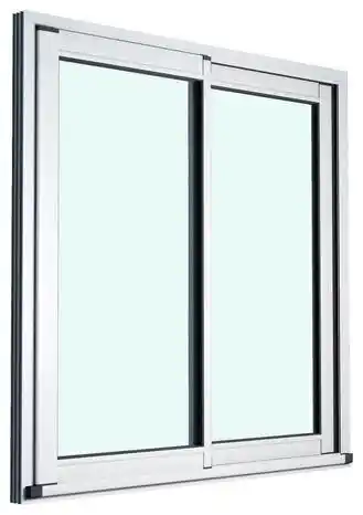 Brico Dépôt Baie vitrée aluminium blanc 2 vantaux h.200 x l.40 cm offre
