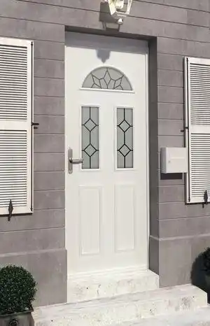 Brico Dépôt Porte d'entrée métal "léa" h. 215 x l. 90 cm gauche offre