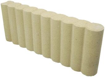 Brico Dépôt Bordure béton rondin - jaune - 50 x 20 cm ép. 6,5 cm offre