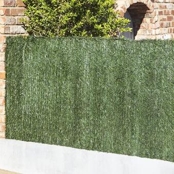 Blooma haie artificielle 3 couleurs vert/marron - h. 1 m x l. 3 m