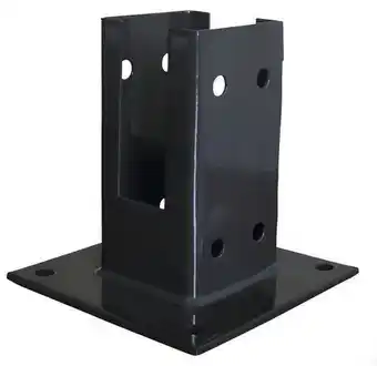 Brico Dépôt Blooma platine poteau gris foncé - section 90 mm x 90 mm offre