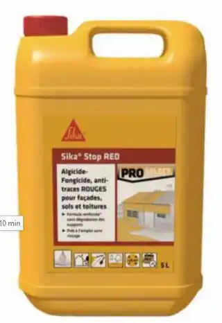 Sika anti-traces rouges façade sika stop red 5 l