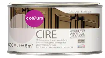Colours cire pâte chêne foncé 500 g