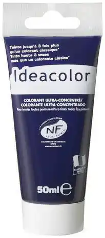 Ideacolor colorant concentré bleu pour colorer tous types de peintures 50 ml